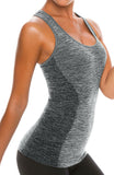 Control Body 212185 Sporty Tank Top With Bra Melange/Grey Control Body 212185 Sporty Tank Top With Bra Melange/Grey