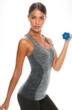 Control Body 212185 Sporty Tank Top With Bra Melange/Grey Control Body 212185 Sporty Tank Top With Bra Melange/Grey