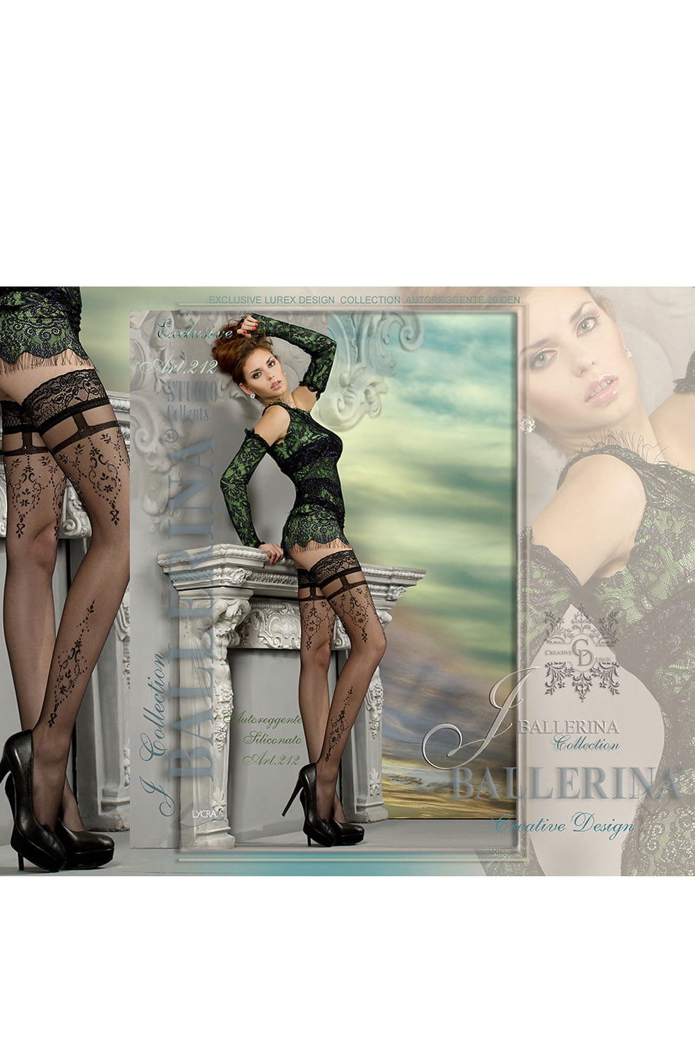 Ballerina 212 Hold Up Nero (Black) Ballerina 212 Hold Up Nero (Black)
