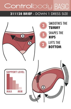 Control Body 311128 Shaping Brief Nero Control Body 311128 Shaping Brief Nero