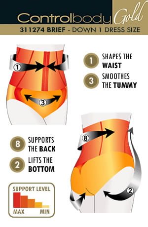 Control Body 311274 Corset Shaping Brief Skin Control Body 311274 Corset Shaping Brief Skin