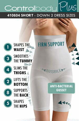 Control Body 410604 High Waist Long Shaping Shorts Bianco Control Body 410604 High Waist Long Shaping Shorts Bianco