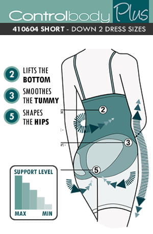 Control Body 410604 High Waist Long Shaping Shorts Skin Control Body 410604 High Waist Long Shaping Shorts Skin