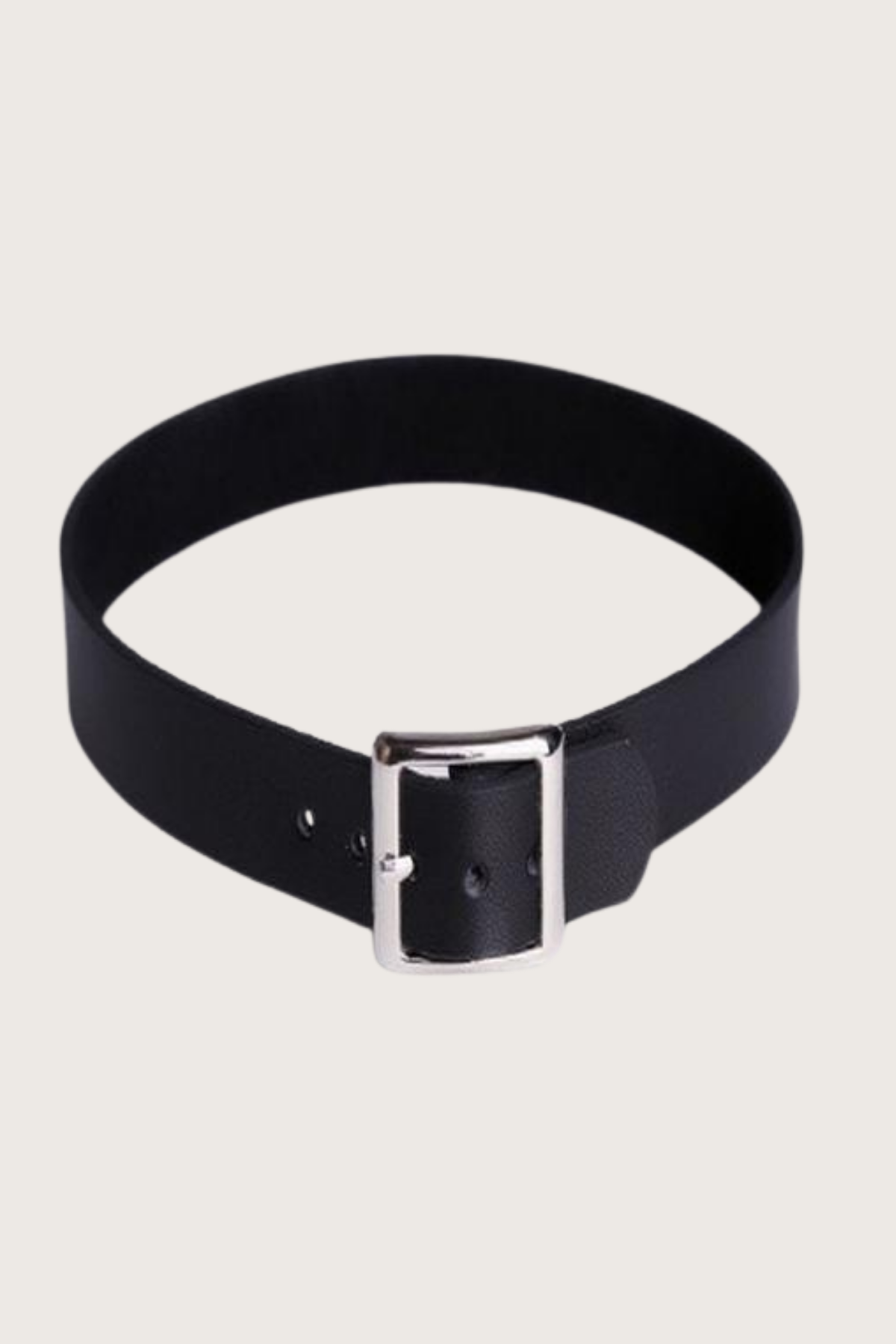 Schwarzes verstellbares stilvolles Lederhals-Accessoire 800793S für Ärmel und Hals