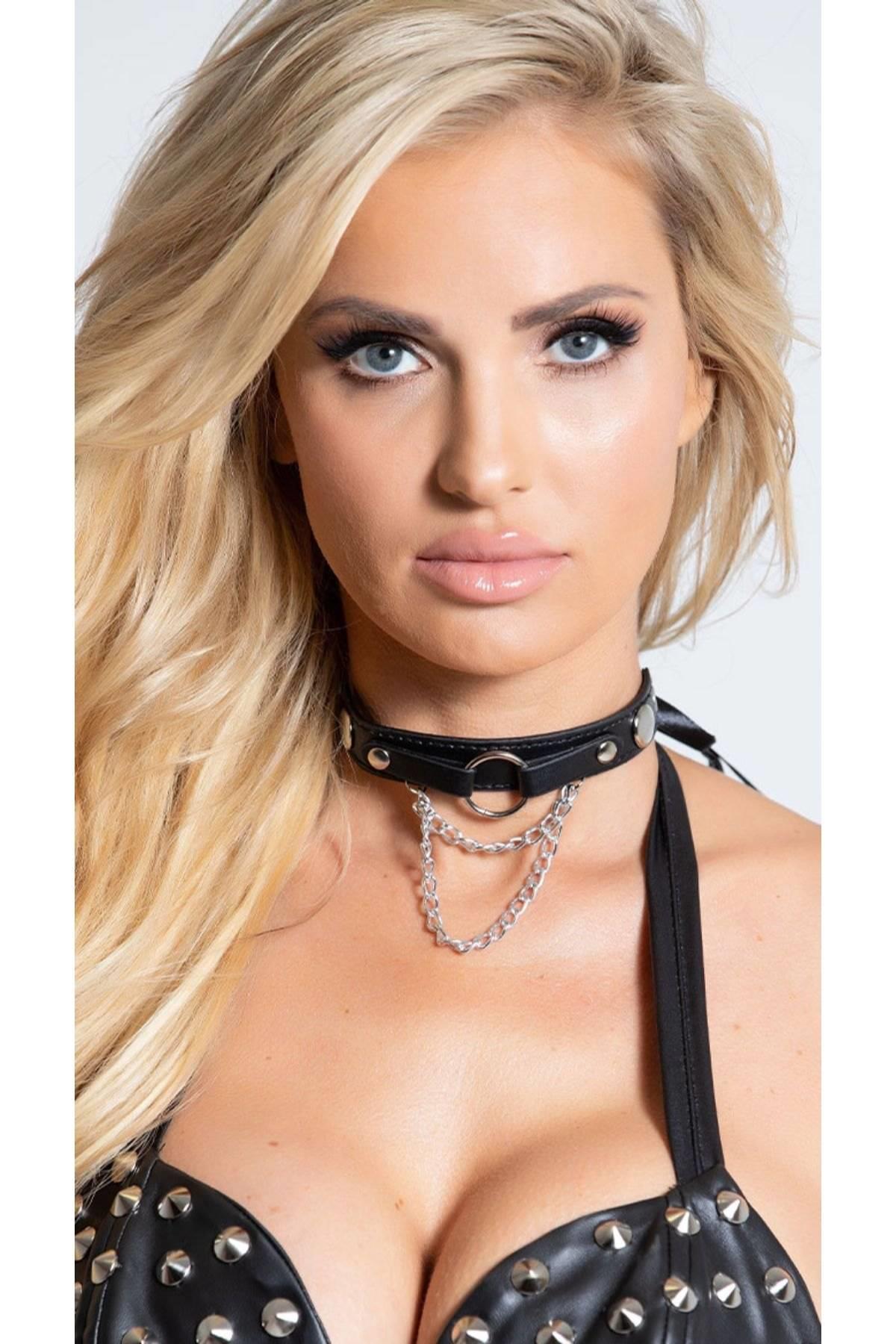 Ledergeschirr Halsband Accessoire 0216