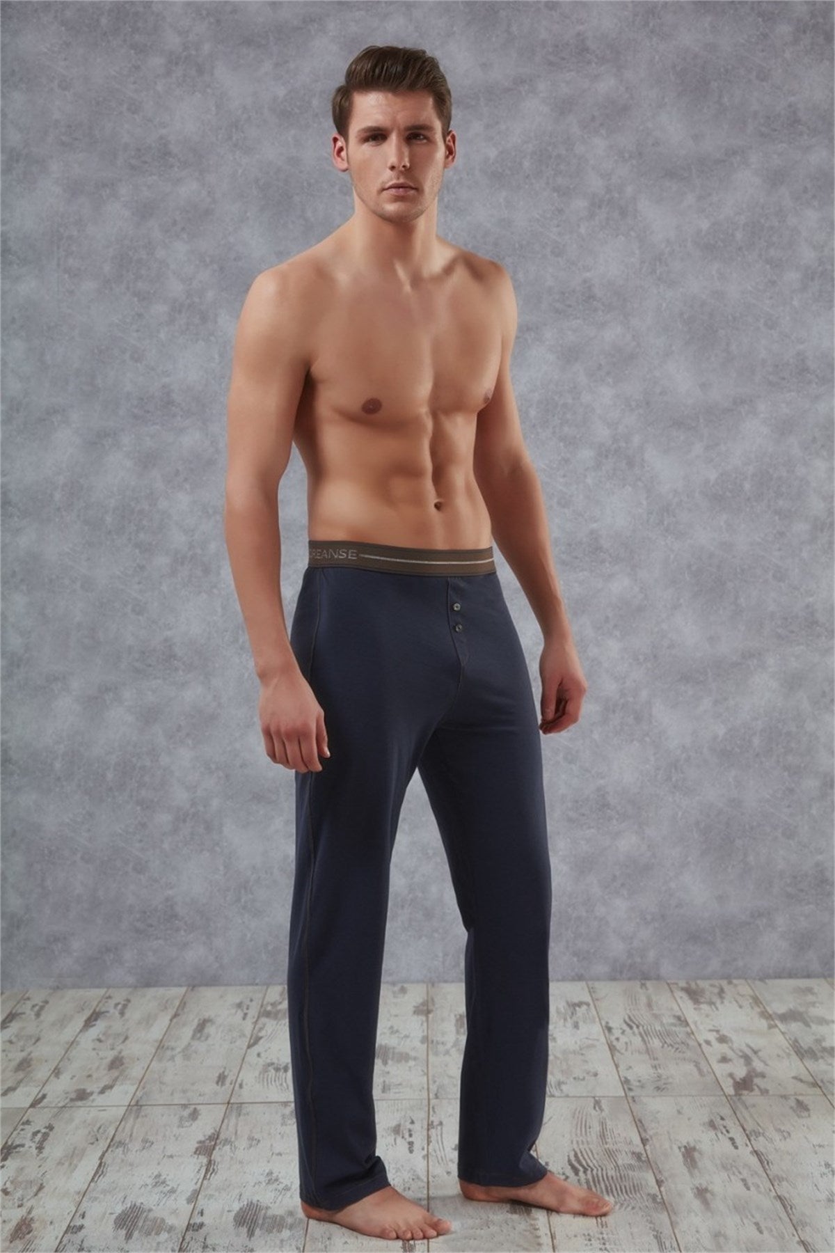 Herren Baumwollhose mit Vorderknöpfen 1955