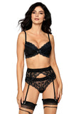 Roza Lagerta Suspender Belt Black Roza Lagerta Suspender Belt Black