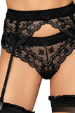 Roza Lagerta Suspender Belt Black Roza Lagerta Suspender Belt Black