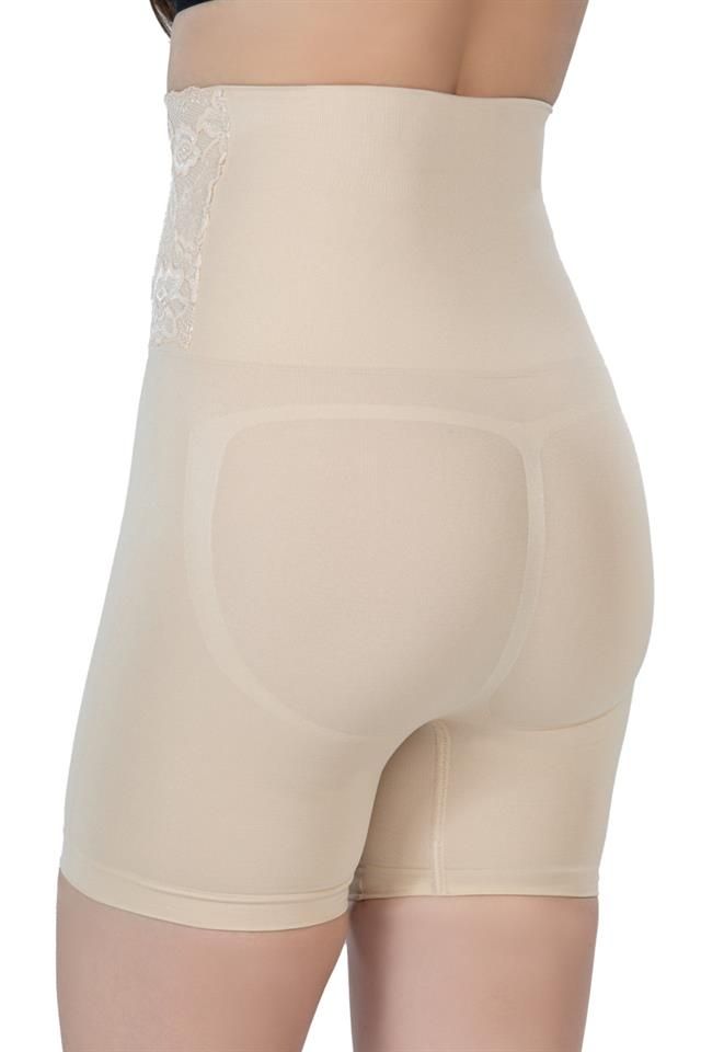 Ten 2091 Boxerkorsett mit hoher Taille und Spitze vorne