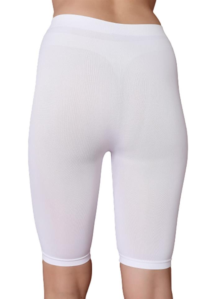 Weiße weiche Capri-Leggings 3856