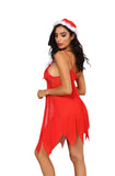 YesX YX947 3pc Red/White Hat, Babydoll & Thong YesX YX947 3pc Red/White Hat, Babydoll & Thong