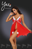 YesX YX949 Red/White Babydoll & Thong Set YesX YX949 Red/White Babydoll & Thong Set