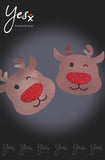 YesX YX960 Brown/Red Reindeer Nipple Covers YesX YX960 Brown/Red Reindeer Nipple Covers