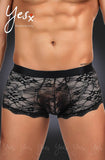 YesX YX975 Men's Boxer Brief Black YesX YX975 Men's Boxer Brief Black