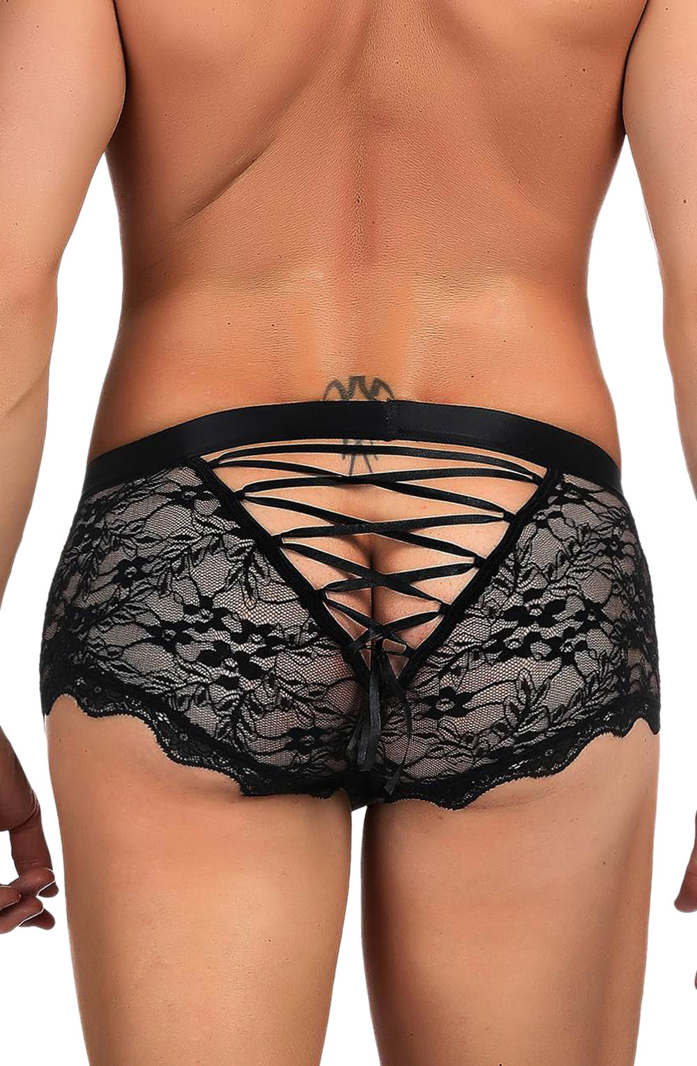YesX YX975 Men's Boxer Brief Black YesX YX975 Men's Boxer Brief Black