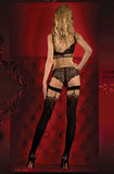 Ballerina 346 Hold Ups Nero (Black) / Red Ballerina 346 Hold Ups Nero (Black) / Red