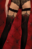 Ballerina 346 Hold Ups Nero (Black) / Red Ballerina 346 Hold Ups Nero (Black) / Red
