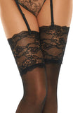 Beauty Night BN6542 Romance Stockings Black Beauty Night BN6542 Romance Stockings Black