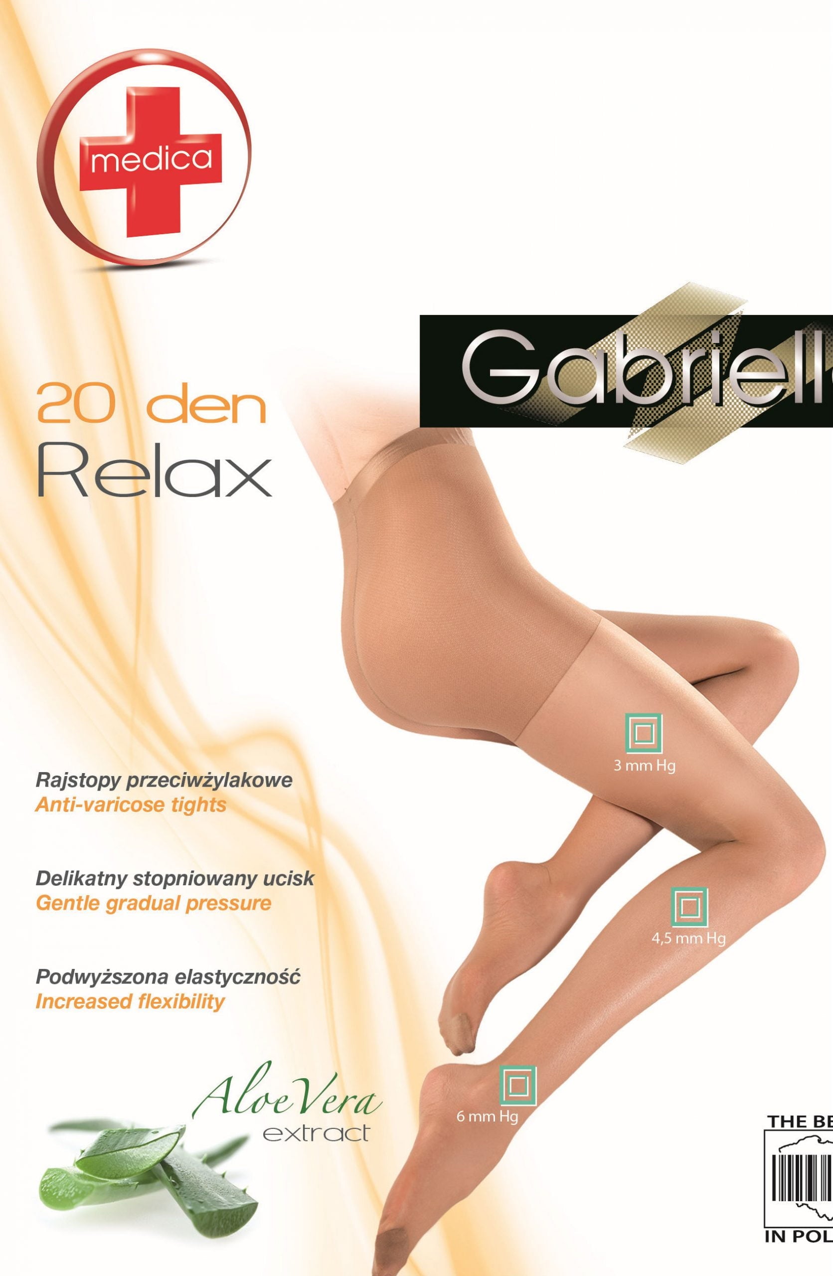 Gabriella Classic Medica Relax 110 Tights Beige Gabriella Classic Medica Relax 110 Tights Beige