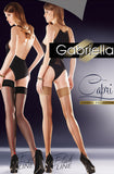Gabriella Sensual Black Hold Ups with Red Line Gabriella Sensual Black Hold Ups with Red Line