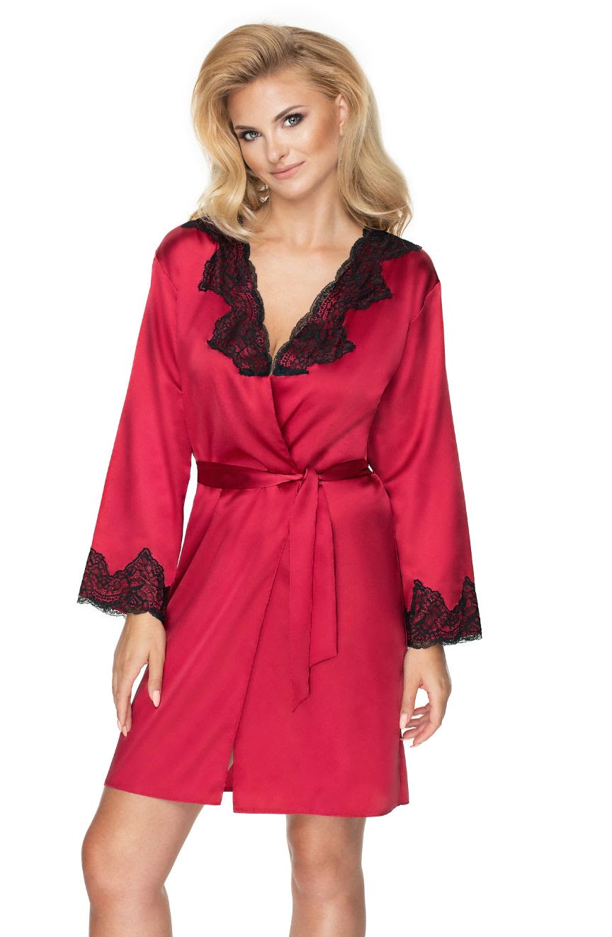 Irall Juniper Burgundy Dressing Gown Irall Juniper Burgundy Dressing Gown