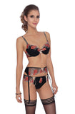 Roza Natali Black Susp Belt Roza Natali Black Susp Belt