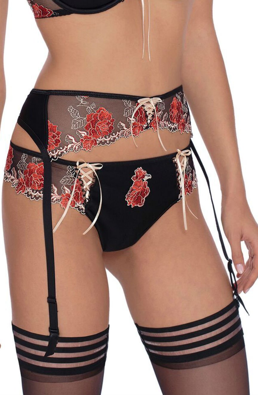 Roza Natali Black Susp Belt Roza Natali Black Susp Belt