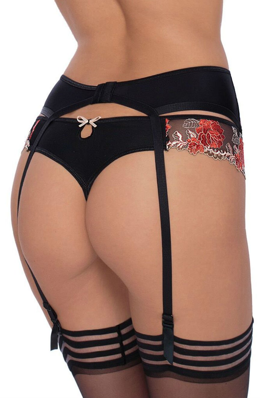 Roza Natali Black Susp Belt Roza Natali Black Susp Belt