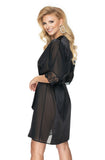 Irall Sharon Dressing Gown Black Irall Sharon Dressing Gown Black