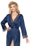Irall Yoko Dressing Gown Navy Blue Irall Yoko Dressing Gown Navy Blue