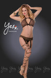 Yesx YX937 3pc Set Leopard/Black Yesx YX937 3pc Set Leopard/Black