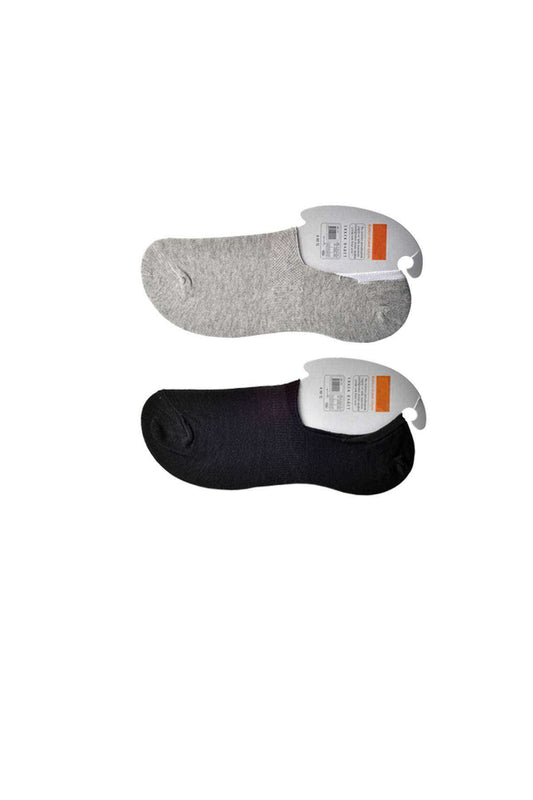 Black And Gray Men's Beret Socks 12 Pairs