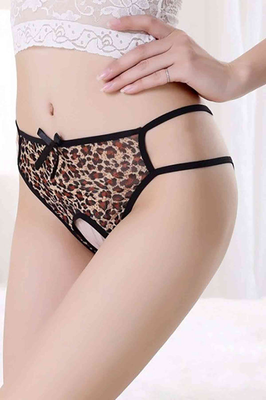 Leopard Fantasy Panties Women Sexy Lingerie Exotic Panties