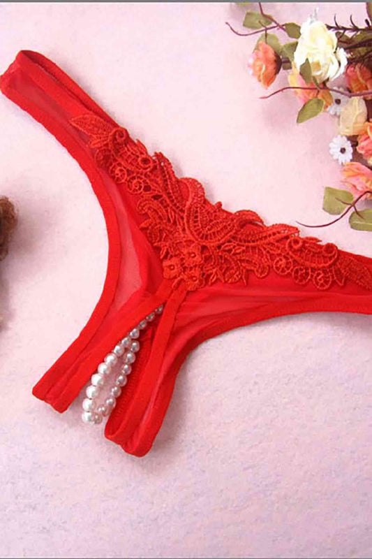 Red Fantasy Panties Women Sexy Lingerie Exotic Panties
