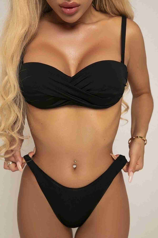 Stylish Bikini Top Black