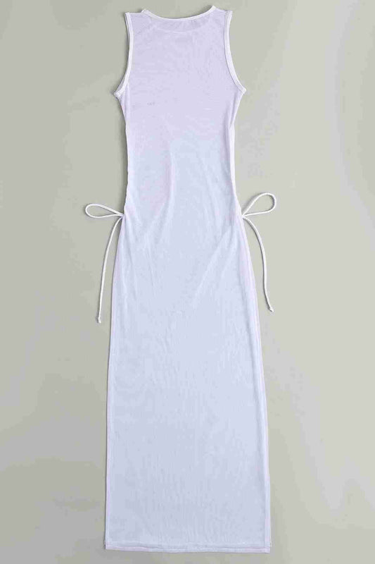 Lace Pareo Beach Dress White