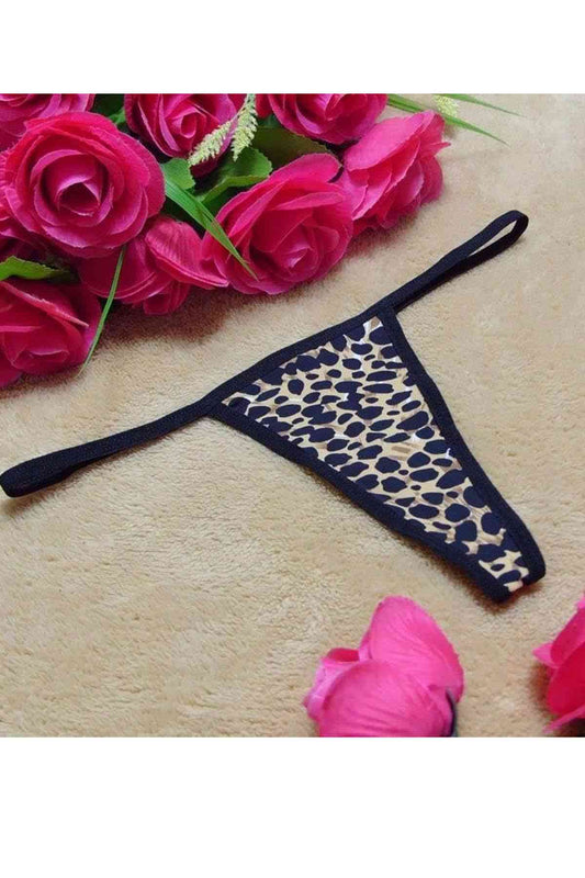 leopard print thong Women Sexy Lingerie Exotic Panties