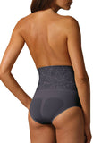 Control Body 311572 Shaping Brief With Screen Print Lace Nero
