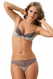 4269 Patterned Lace Bra Set