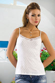 Anit Jacquard Lace Tank Top 2173