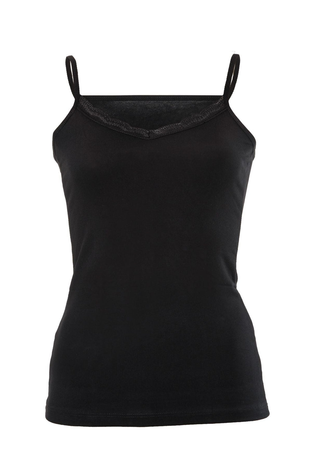 Anit V-Ausschnitt Spitzen-Tanktop 2809
