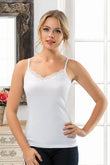 Anit V Neck Lace Tank Top 2809