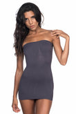 Anthracite  5005 Soft Patterned Strapless Tank Top