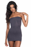Anthracite  5005 Soft Patterned Strapless Tank Top