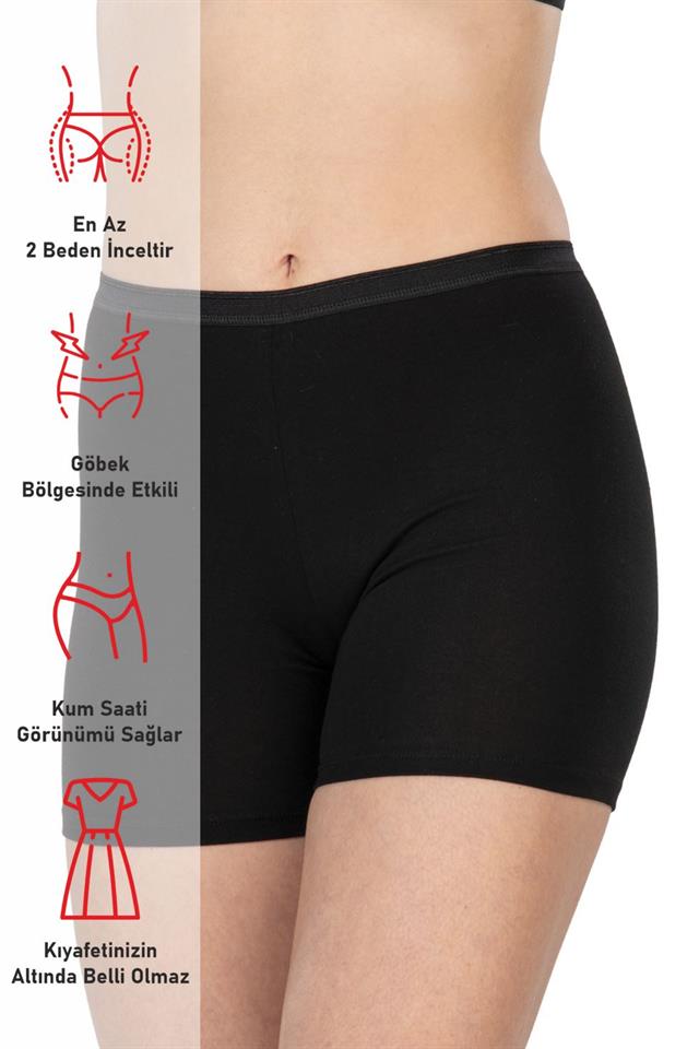 Schwarze 1430 Mini-Leggings aus Modal-Baumwolle