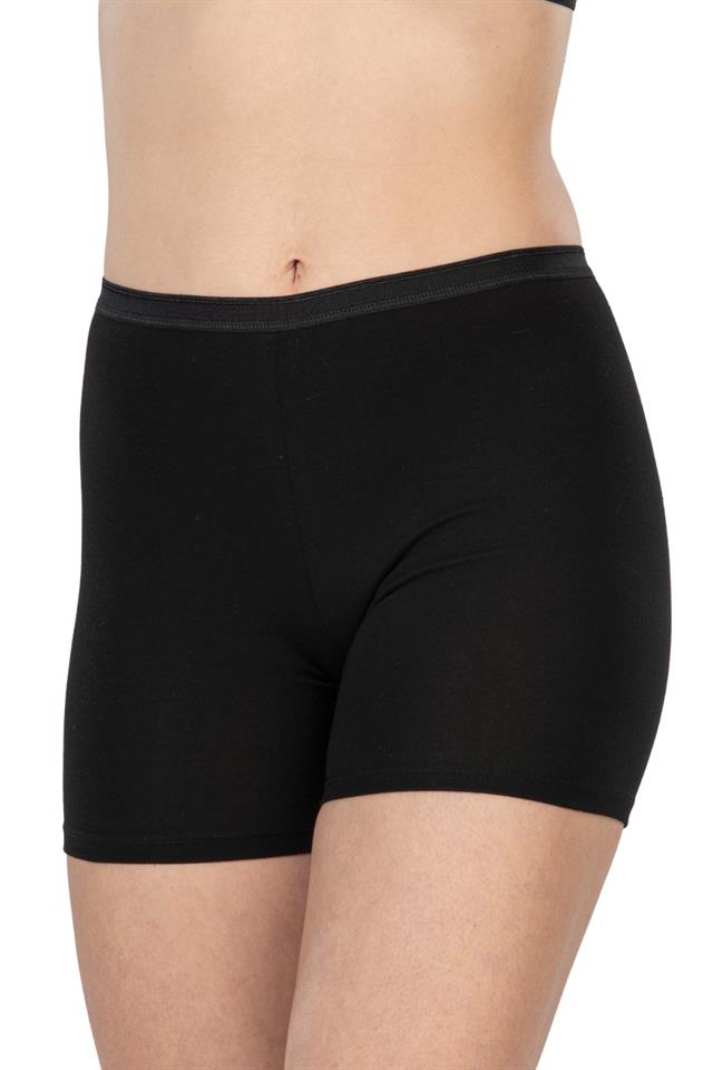 Schwarze 1430 Mini-Leggings aus Modal-Baumwolle