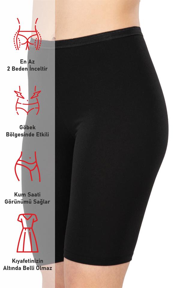 Schwarze 1431 Laptop-Leggings aus Modal-Baumwolle
