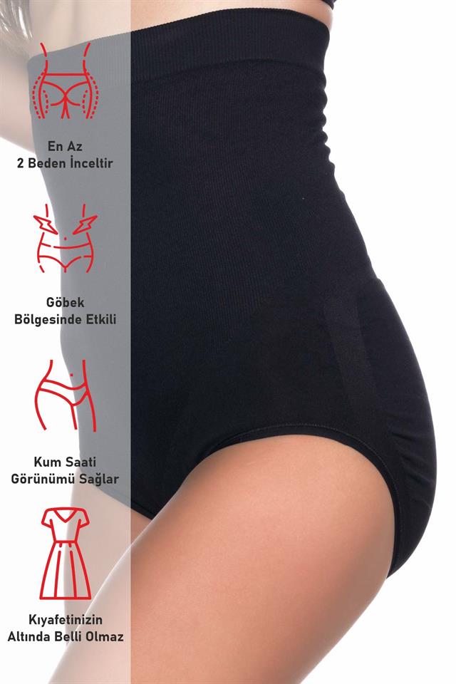 Black  2008 High Waist Slip Corset