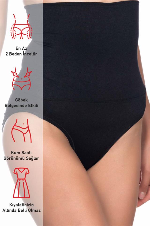 Schwarzes 2009 High Waist Double Slip Korsett