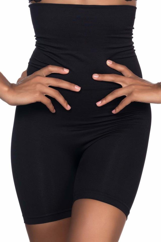 Schwarzes 2014 High Waist Doppelbein Korsett